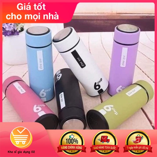 BÌNH NƯỚC GIỮ NHIỆT 6 OUP THỦY TINH 400ml