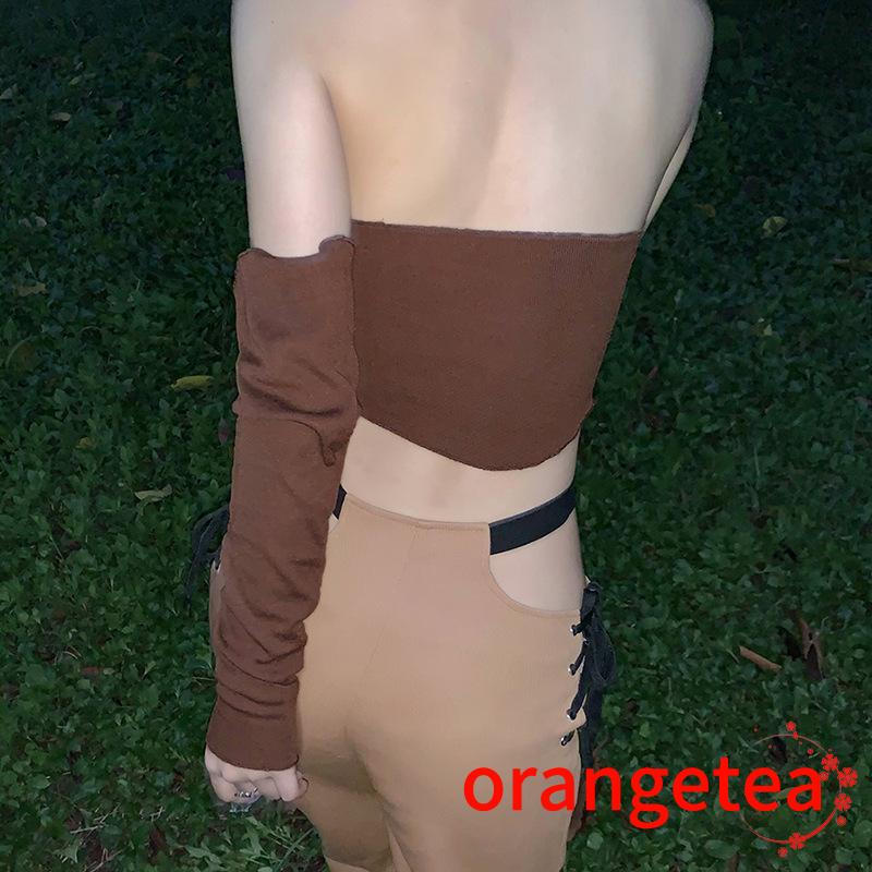 Women's Sleeveless Front Drawstring Color Block Camisoles