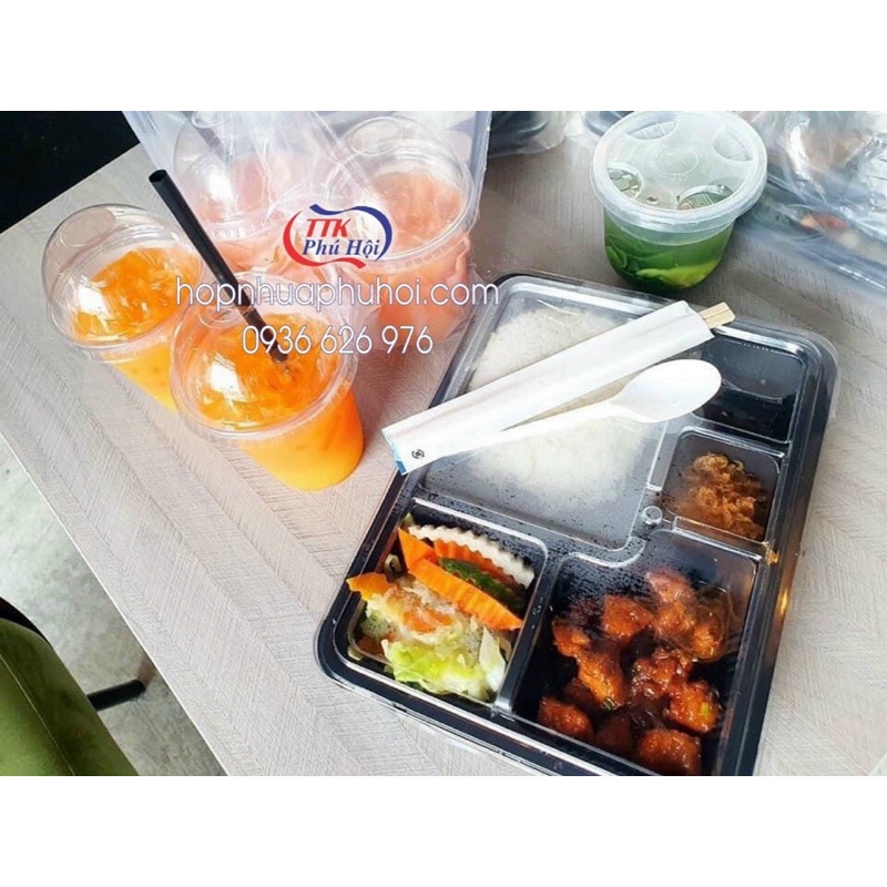 100 hộp nhựa đựng cơm 5 ngăn DA5