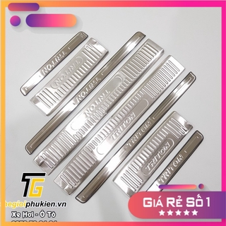 Bộ ốp bậc cửa, nẹp bước inox chân mitsubishi triton triton 2019 – bên trong