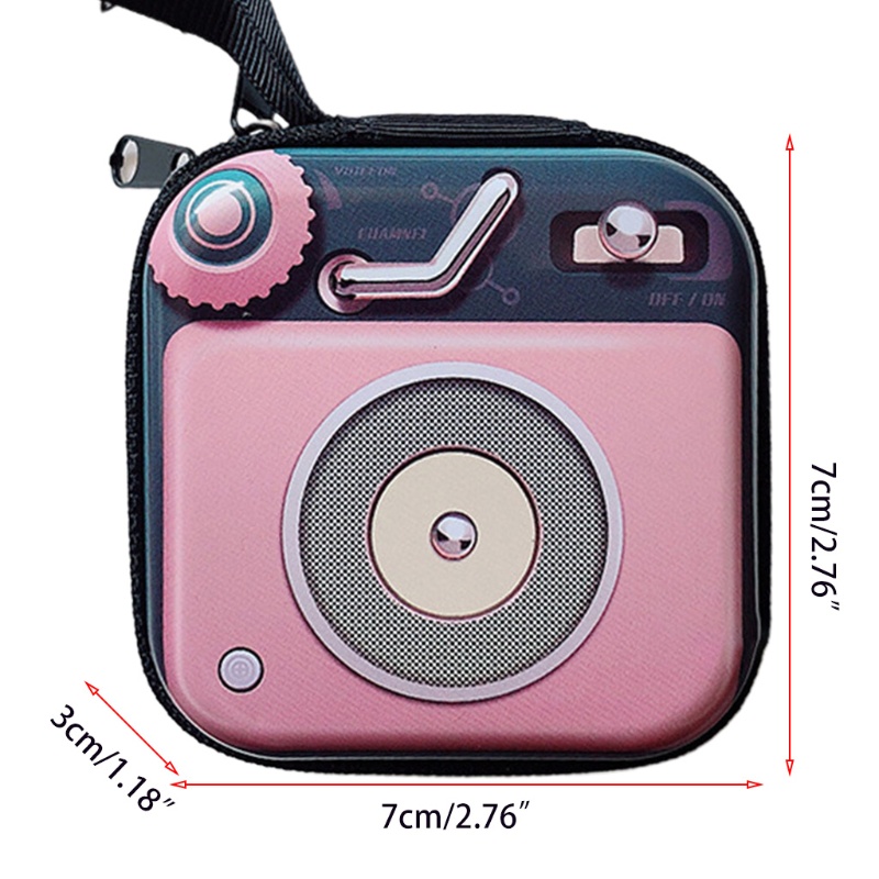 Youyo 1 Túi Đựng Tai Nghe / Tiền Xu / Chìa Khóa Mini Bằng Thiếc Sáng Tạo Nhiều Màu Sắc Retro