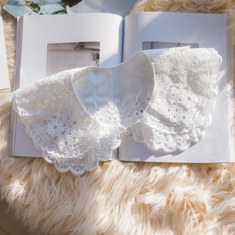 Vòng Cổ Ren 3 Lớp Thêu Hoa Phong Cách Lolita Ngọt Ngào Cho Nữ