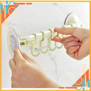 Thanh treo đồ 6 móc hít chân không siêu chắc
