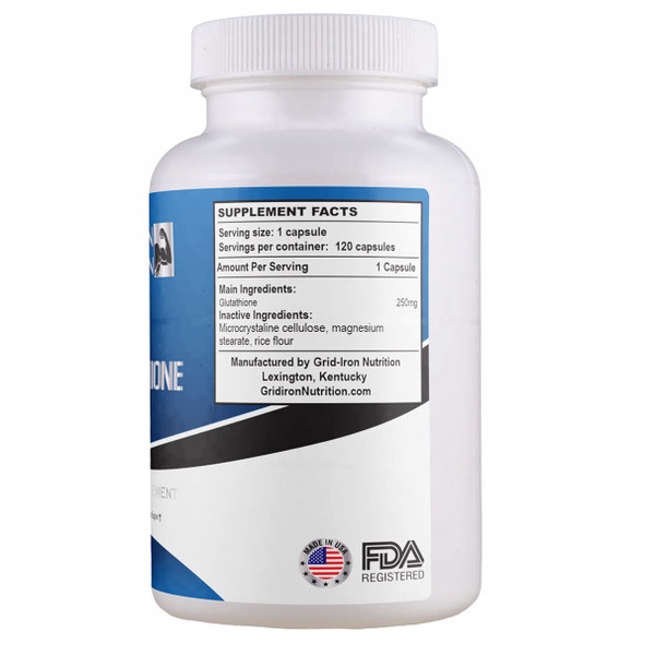 Viên Uống Thải Độc - Trắng Da GRID-IRON NUTRITION GLUTATHIONE - 120viên