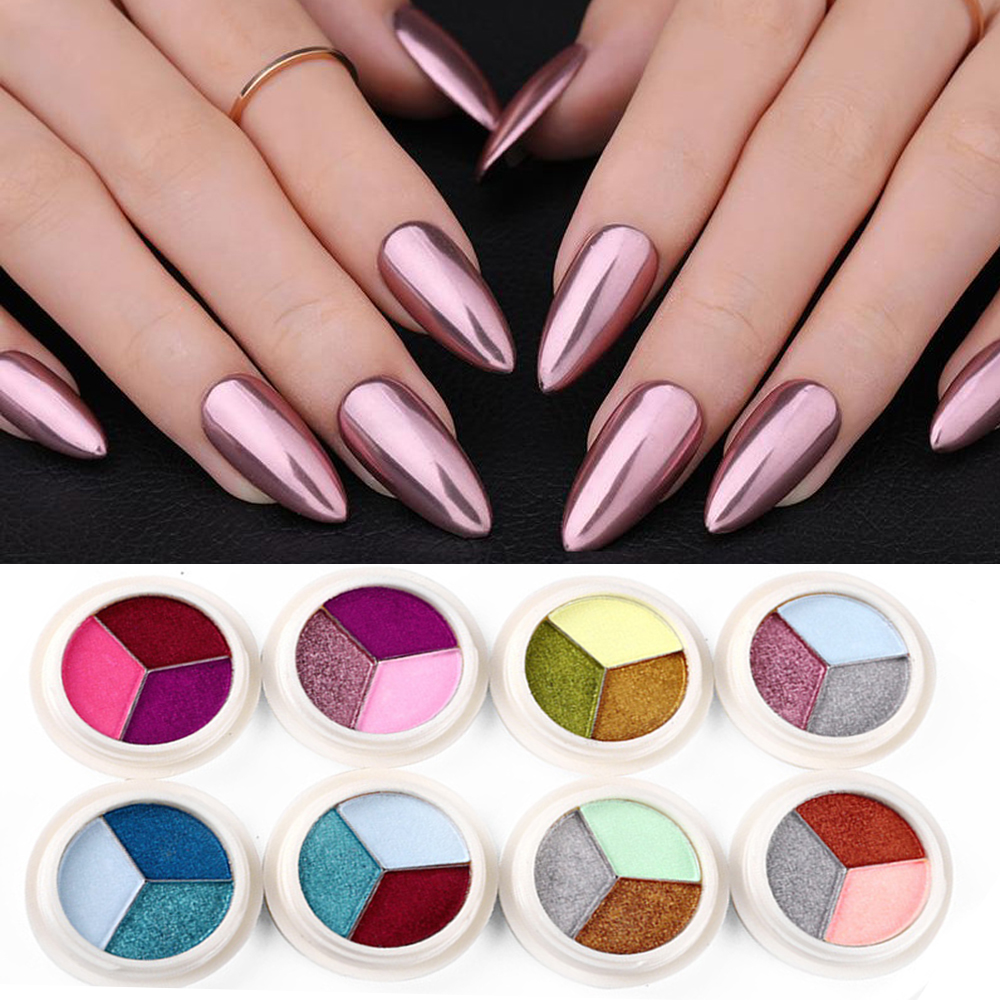 Hộp Kim Tuyến 3 Màu Lấp Lánh Dùng Để Trang Trí Móng Nghệ Thuật