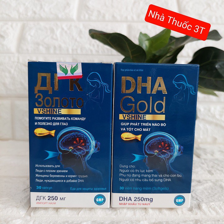 DHA -  Gold Vshine, DHA cho phụ nữ mang thai, giúp não bộ thai nhi phát triển toàn diện, DHA Nhập khẩu từ NaUy, hộp 30v