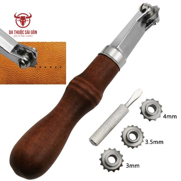 Lăn lấy dấu 4 kích cỡ - Bộ dụng cụ may đồ da - Da Thuộc Sài Gòn