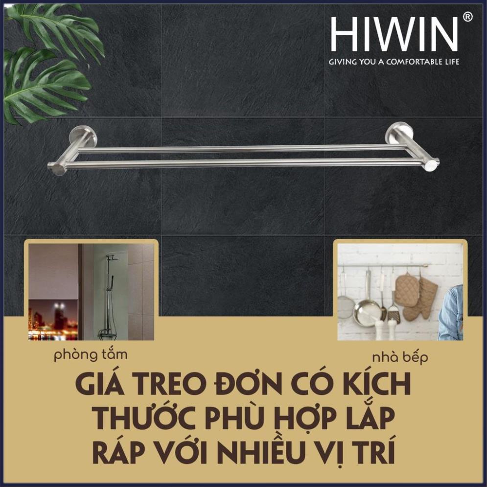 Thanh treo vắt khăn nhà tắm inox 304 mặt gương HIWIN Y-538