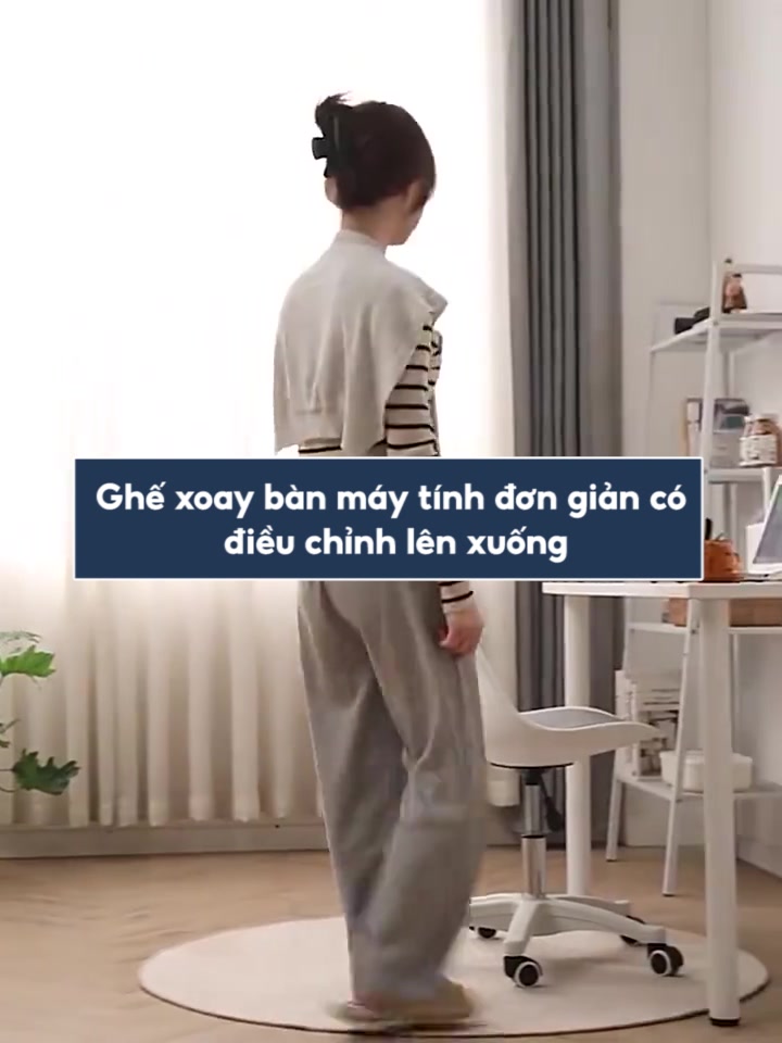 Ghế xoay trang trí có đệm Ghế xoay văn phòng làm việc nệm bọc cao cấp có thể điều chỉnh Giao hàng trong vòng 24 giờ | BigBuy360 - bigbuy360.vn