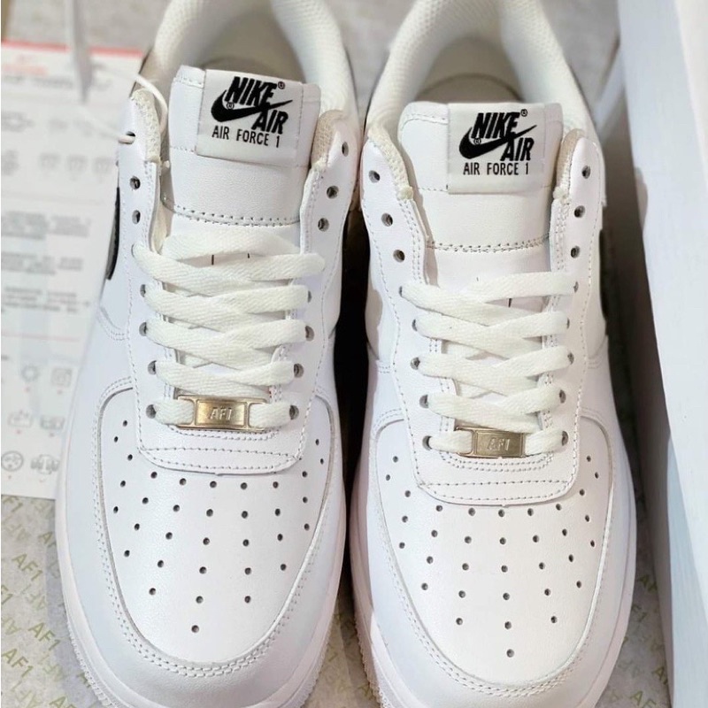 Giày Nike AF1 Force 1 Trắng Vệt Đen - Giày Sneaker AF1 Thể Thao Nam Nữ Đen Tích Trắng White Black Cổ Thấp Hàng Cao Cấp!