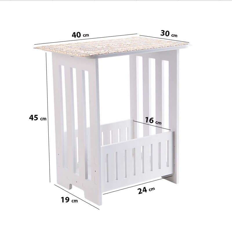 Bàn Trà Cafe - Bàn Đầu Giường Để Phòng Ngủ Mini Chất Liệu Gỗ Nhựa Cao Cấp Phong Cách Hiện Đại Châu Âu - KT 45*40*30