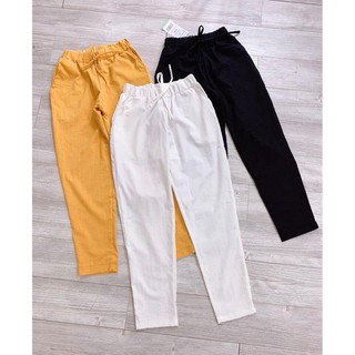 Combo 2 Quầ Đũi Chất Xước Hàn Xẻ Gấu