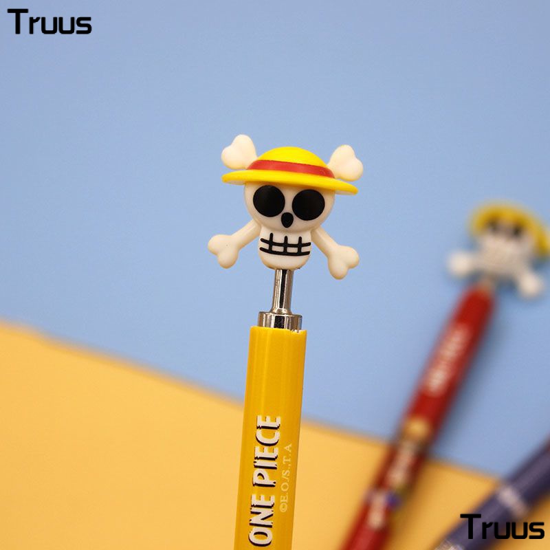 Bút Chì Bấm Cơ 0.5 / 0.7 In Họa Tiết Hoạt Hình One Piece