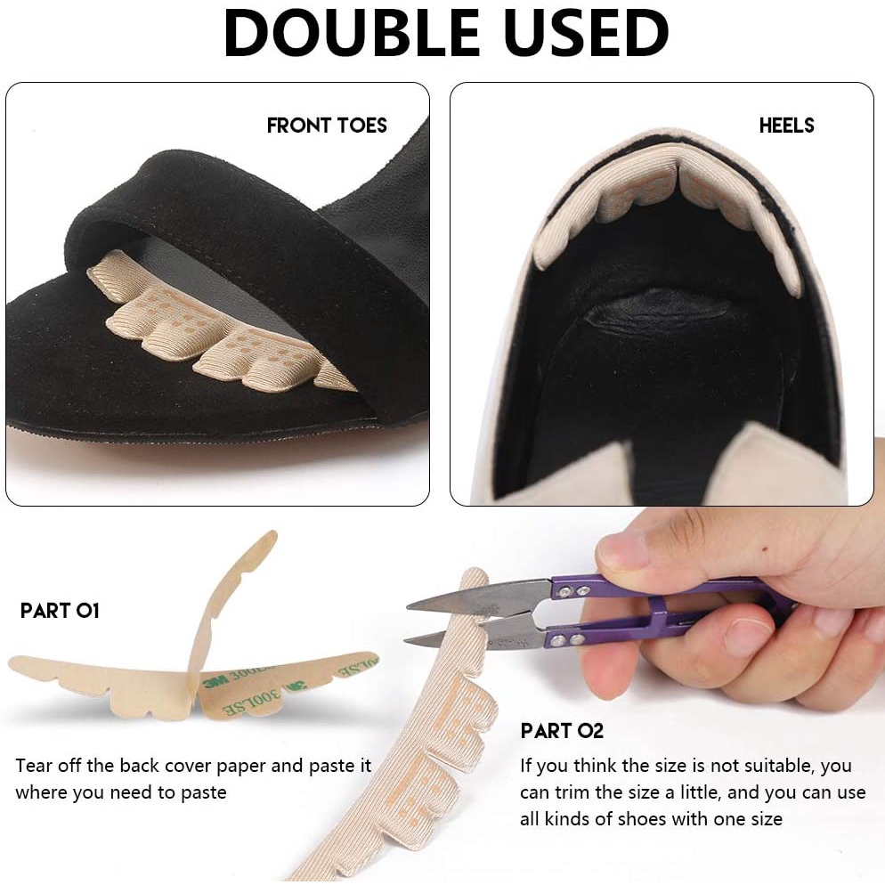 Miếng Đệm Dán Giày Cao Gót / Giày Cao Gót Bằng Xốp Mềm Tự Dính Giảm Đau Chống Trượt Thoải Mái Sành Điệu Cho Nữ