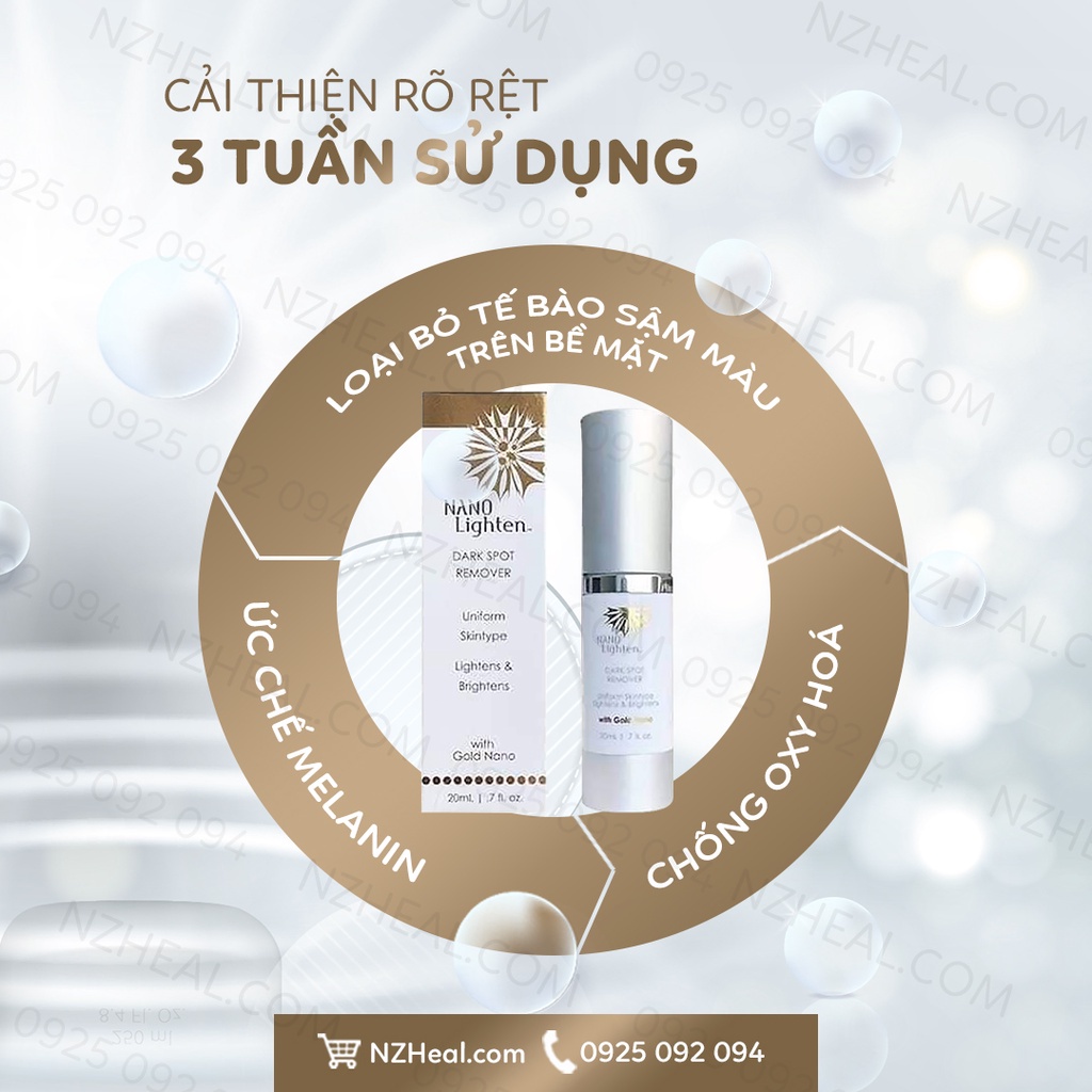 [Hỏa tốc] Serum giảm sạm nám, mờ thâm Nano Lighten Dark Spot Remover 20ml - USA