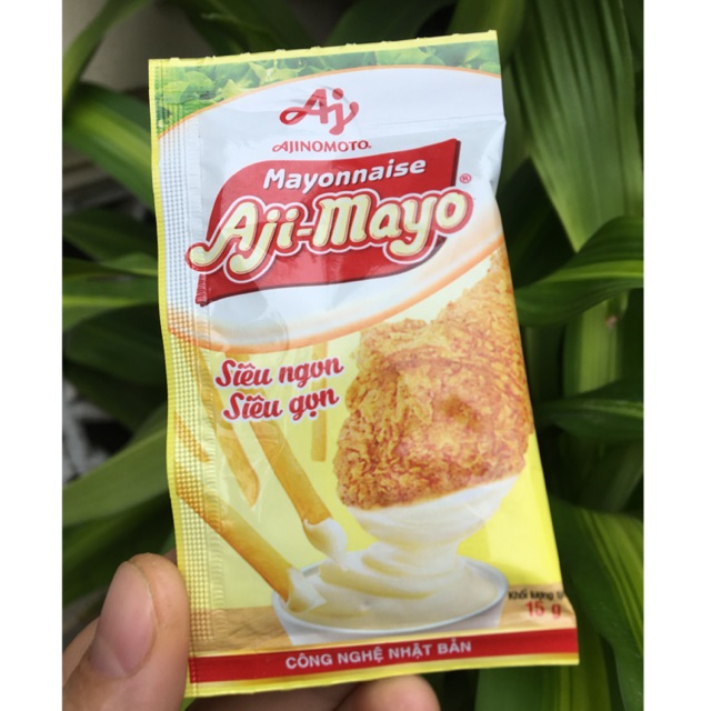 Sốt Mayonnaise Aji Mayo gói 15gr siêu tiện lợi tiết kiệm