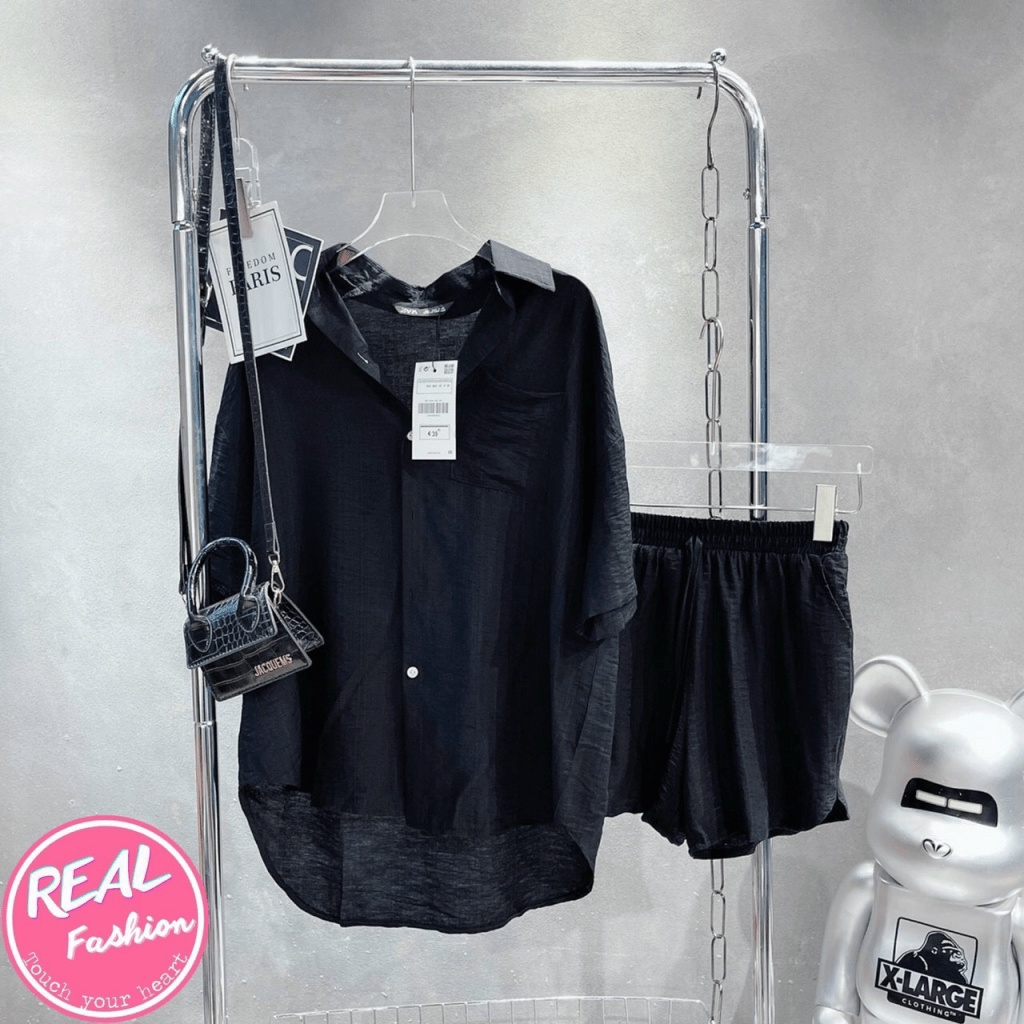 (FREE SHIP) SÉT BỘ ĐŨI ÁO SƠ MI PHỐI QUẦN SORT NĂNG ĐỘNG CÁ TÍNH HHP