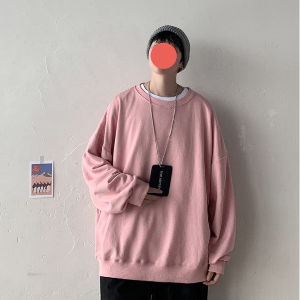 Áo sweater trơn dáng rộng unisex nhiều màu siêu hot | BigBuy360 - bigbuy360.vn