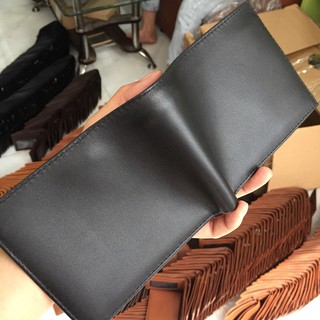 Bóp/Ví Da Bò Nam Ngang Vân Trơn Phong Cách VDBN0023