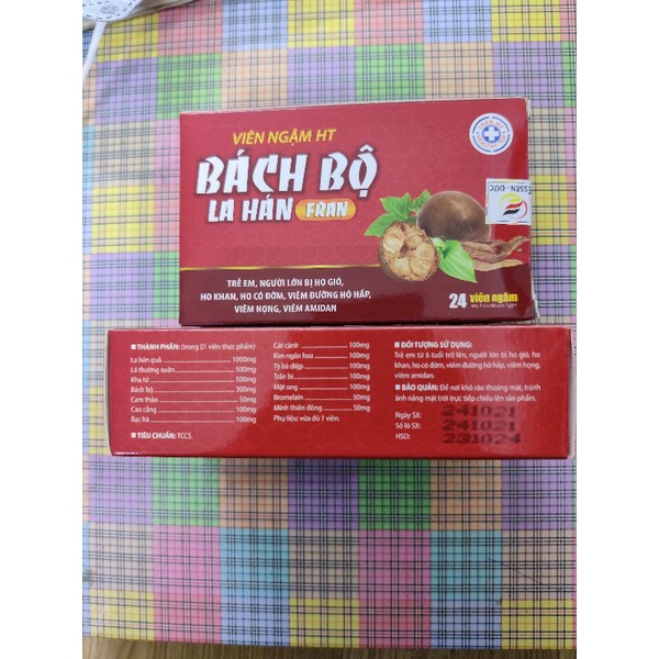 Kẹo ngậm la hán bách bộ lá thường xuân hỗ trợ ho của Essen-Đức