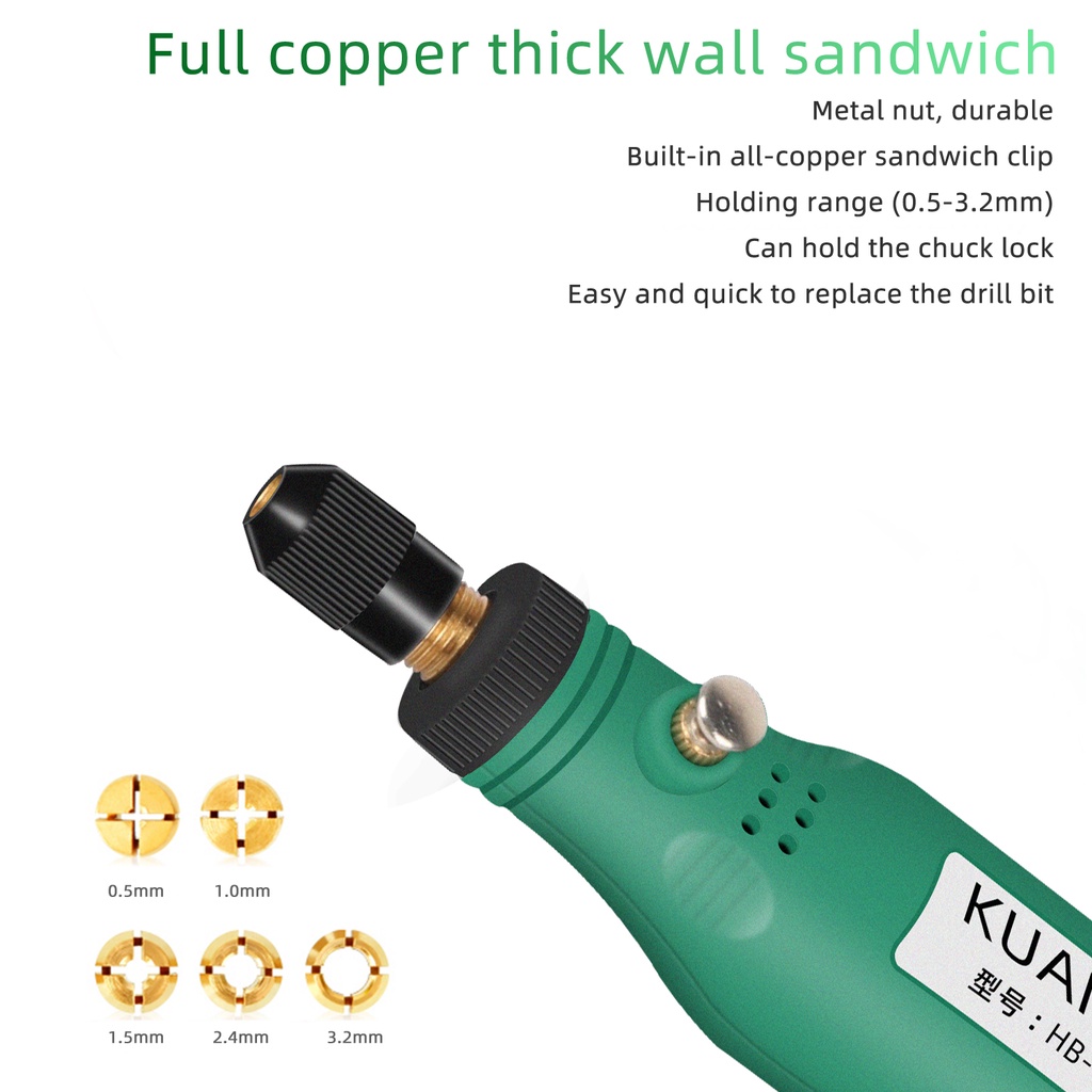 Máy mài điện nhỏ gọn điều chỉnh tốc độ sạc cổng USB hỗ trợ khắc mài đánh bóng thiết kế không dây cao cấp