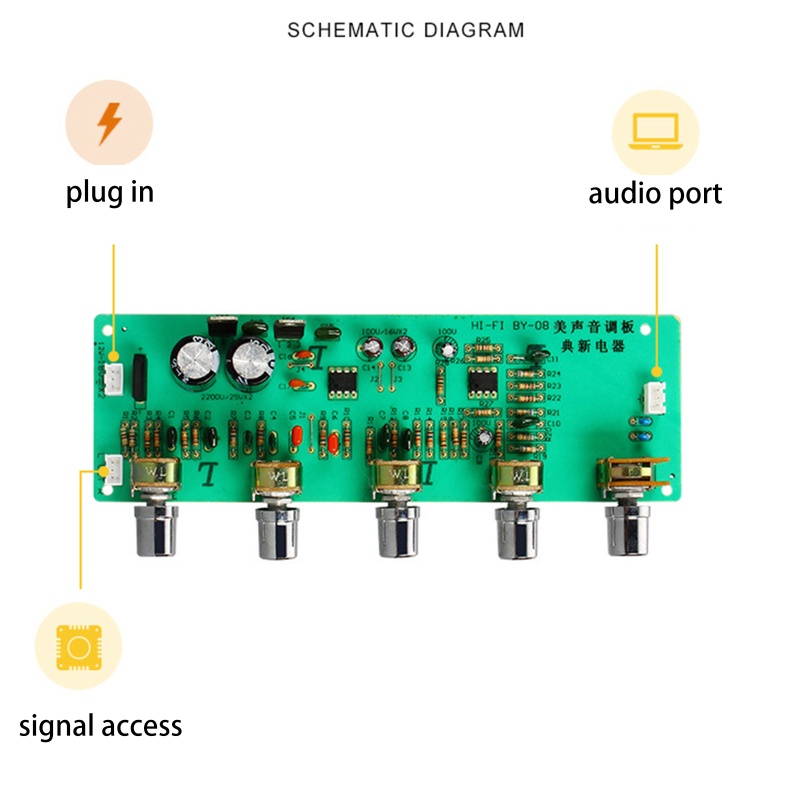 Bảng Mạch Khuếch Đại Âm Thanh HiFi 4558 op amp Chuyên Dụng DIY