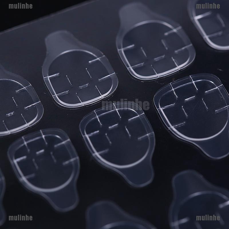 Mul❤ Set 5 Tờ / 24 Miếng Dán Móng Giả Hai Mặt