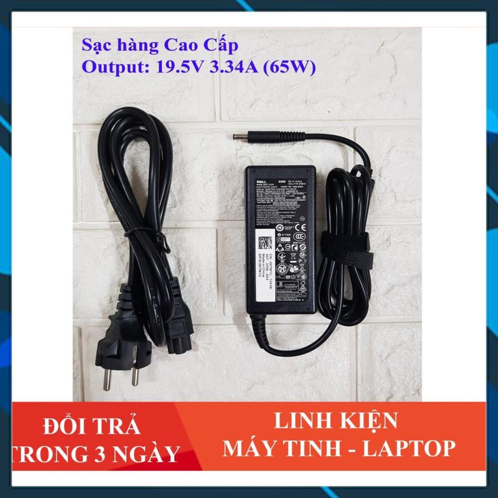 Sạc Laptop Dell 19.5V - 3.34A - 65W Chân Kim Nhỏ Loại Tốt ( ZIN ) dùng cho Dell 5568 3558 3458