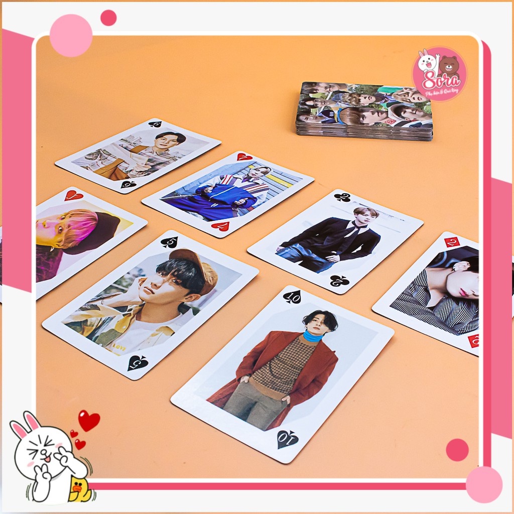 Bộ Tú Lơ Khơ 53 Lá Hình BTS Siêu Bền Chất Lượng Tốt [Vourcher 5k]