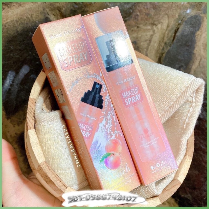 XỊT KHOÁ NỀN MAKE UP KISS BEAUTY PEACH | BigBuy360 - bigbuy360.vn