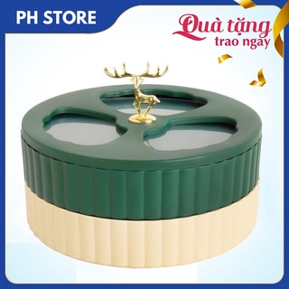 💥Hộp mứt tết Đa Năng 2 Tầng, 3 Khay Cao Cấp, Sang Trọng, Hiện Đại Phong Cách Châu Âu💥