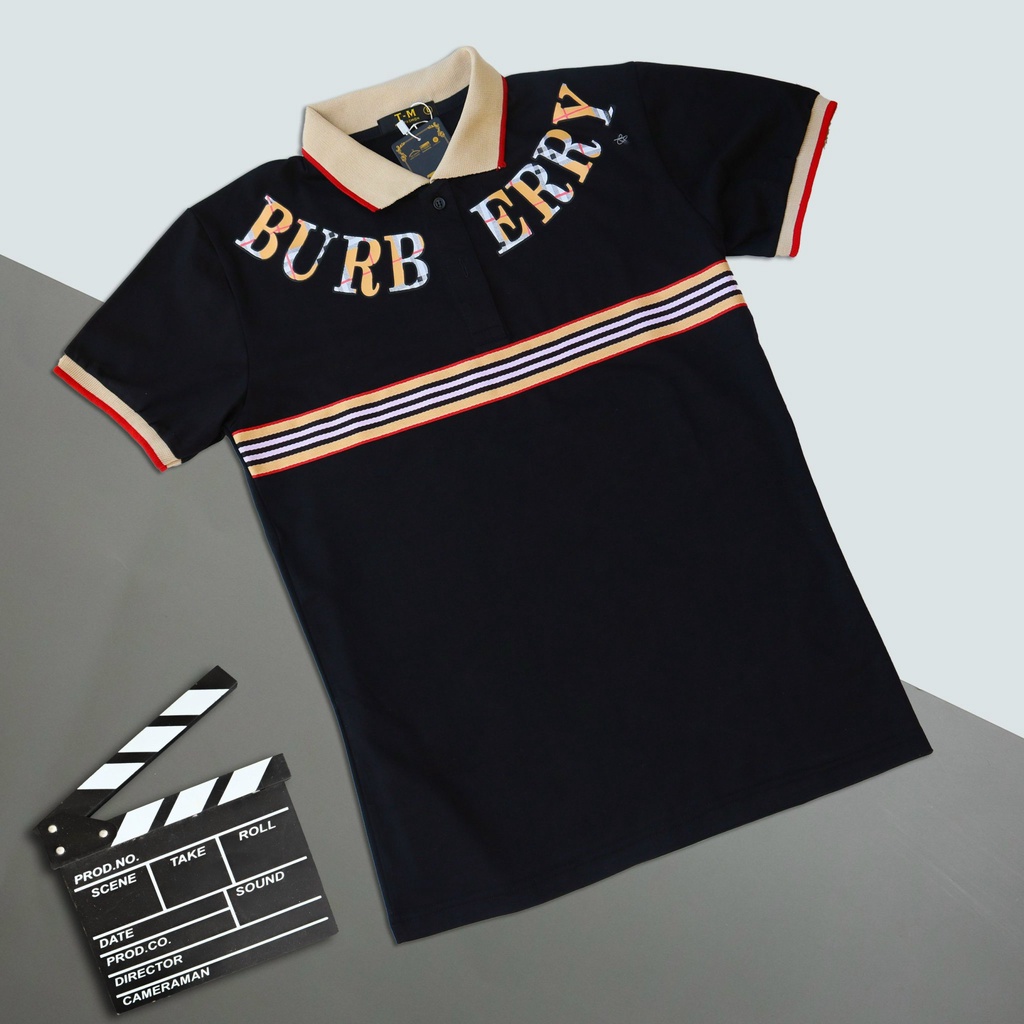 Áo thun nam ngắn tay POLO in chữ basic đơn giản vải cotton giãn bốn chiều tay ngắn VBSHOP003