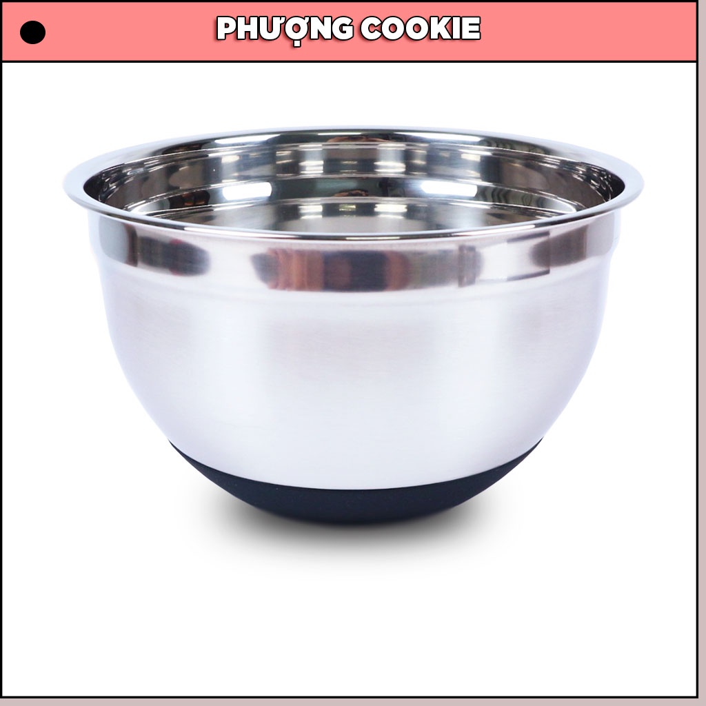 Âu trộn bột / Tô trộn bột có đế silicon chống trượt ( MS 475, 476, 477 ) - Phượng Cookie