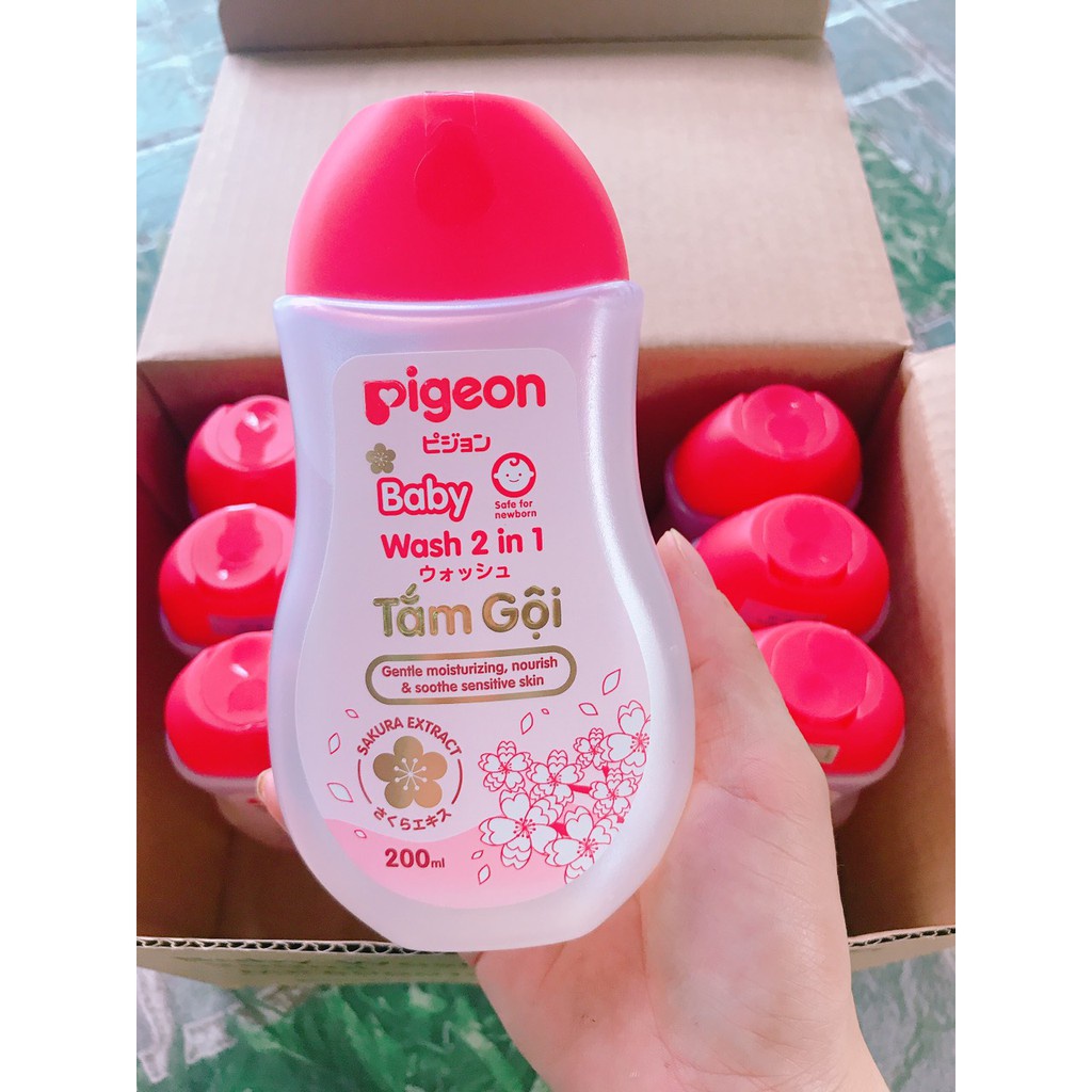 [CHÍNH HÃNG]Tắm gội dịu nhẹ 2 in 1 Sakura Pigeon 200ML/700ML