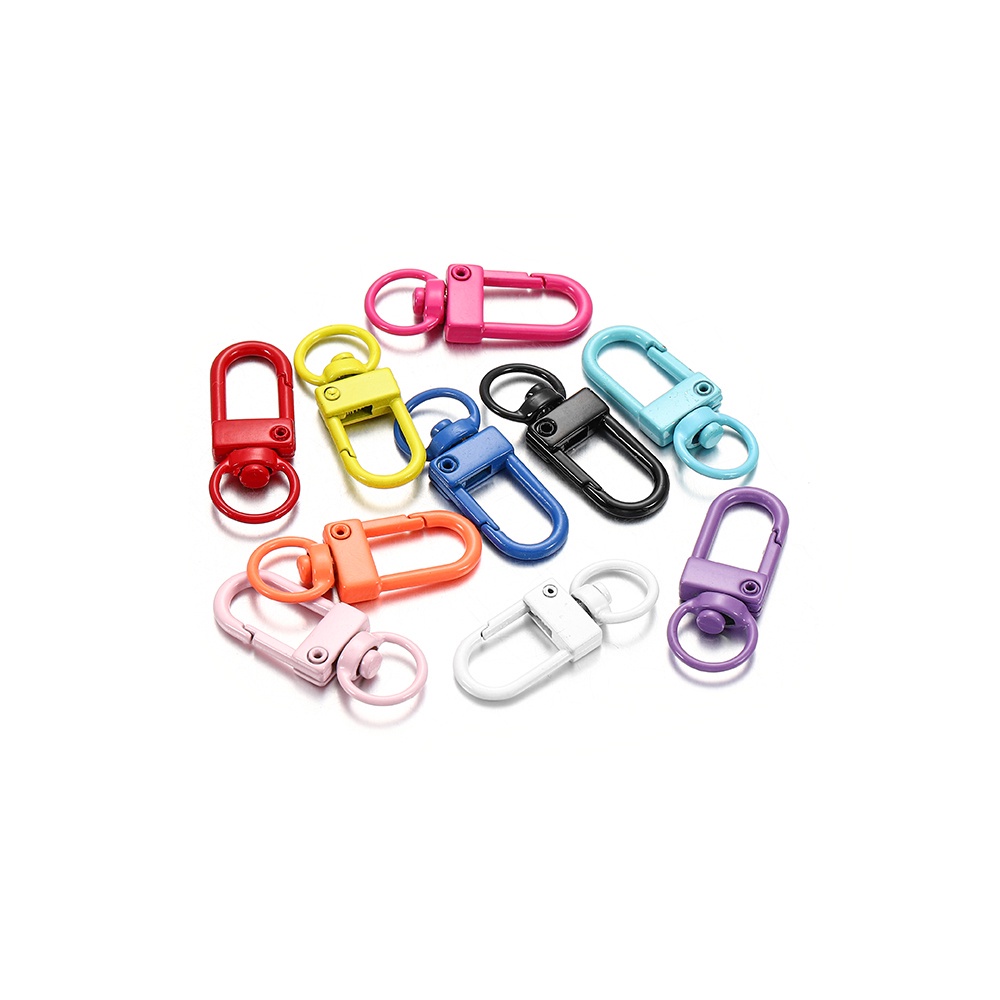 Set 10 móc khoá tôm hùm St.kunkka bằng kim loại nhiều màu sắc dùng làm trang sức DIY