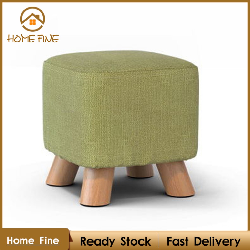 Vỏ bọc ghế đôn gác chân Home Fine bằng vải lanh