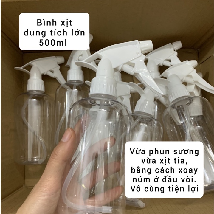 Bình xịt phun sương 500ml - kiểu dáng bền đẹp