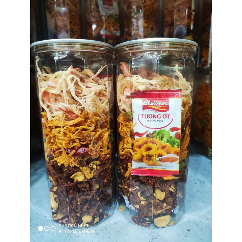 hủ Pet-300gr khô 3 vị