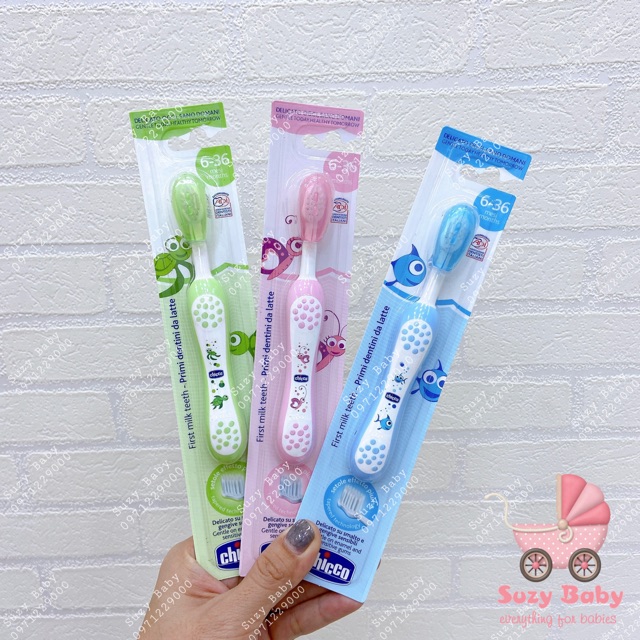 Bàn chải Chicco made in Italy cho bé từ 6-36 tháng tuổi