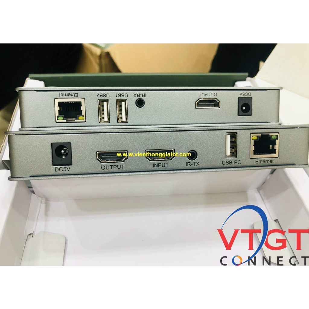 Bộ chuyển HDMI qua cáp mạng 120m có cổng USB