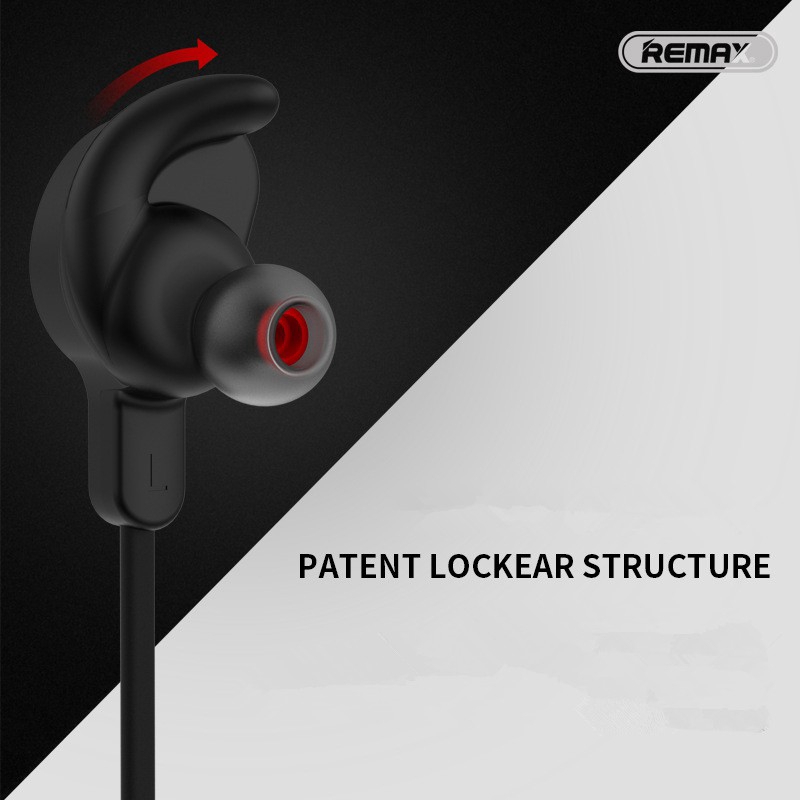 Tai nghe thể thao Remax kết nối Bluetooth 4.1 có nam châm màu đen trắng