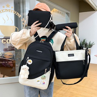 Cặp sách, ba lô học sinh set 4 món giá rẻ