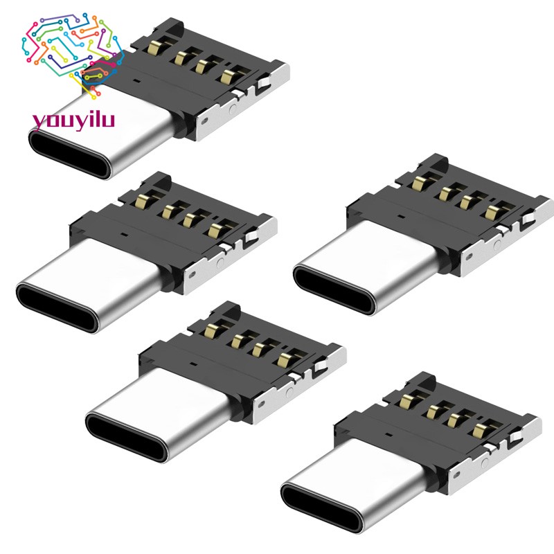 Bộ 5 Đầu Chuyển Đổi Usb Type-C Sang Usb 2.0 Otg | BigBuy360 - bigbuy360.vn