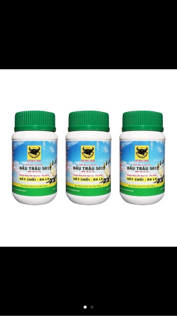 Phân bón lá đầu trâu 501- kích nảy chồi ra lá- lọ 100 gam