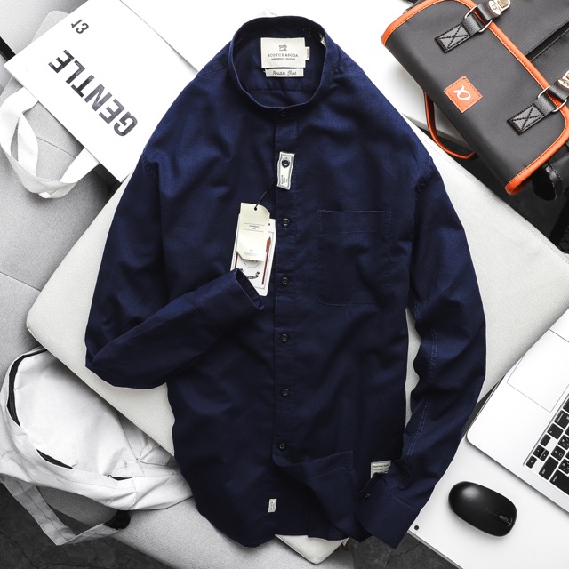 Áo somi đũi cổ trụ dài tay S.Soda | BigBuy360 - bigbuy360.vn