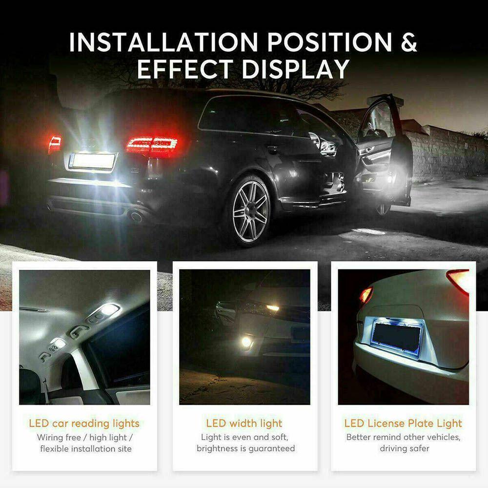 Bộ 28 Bóng Đèn LED Trang Trí Nội Thất Xe Hơi