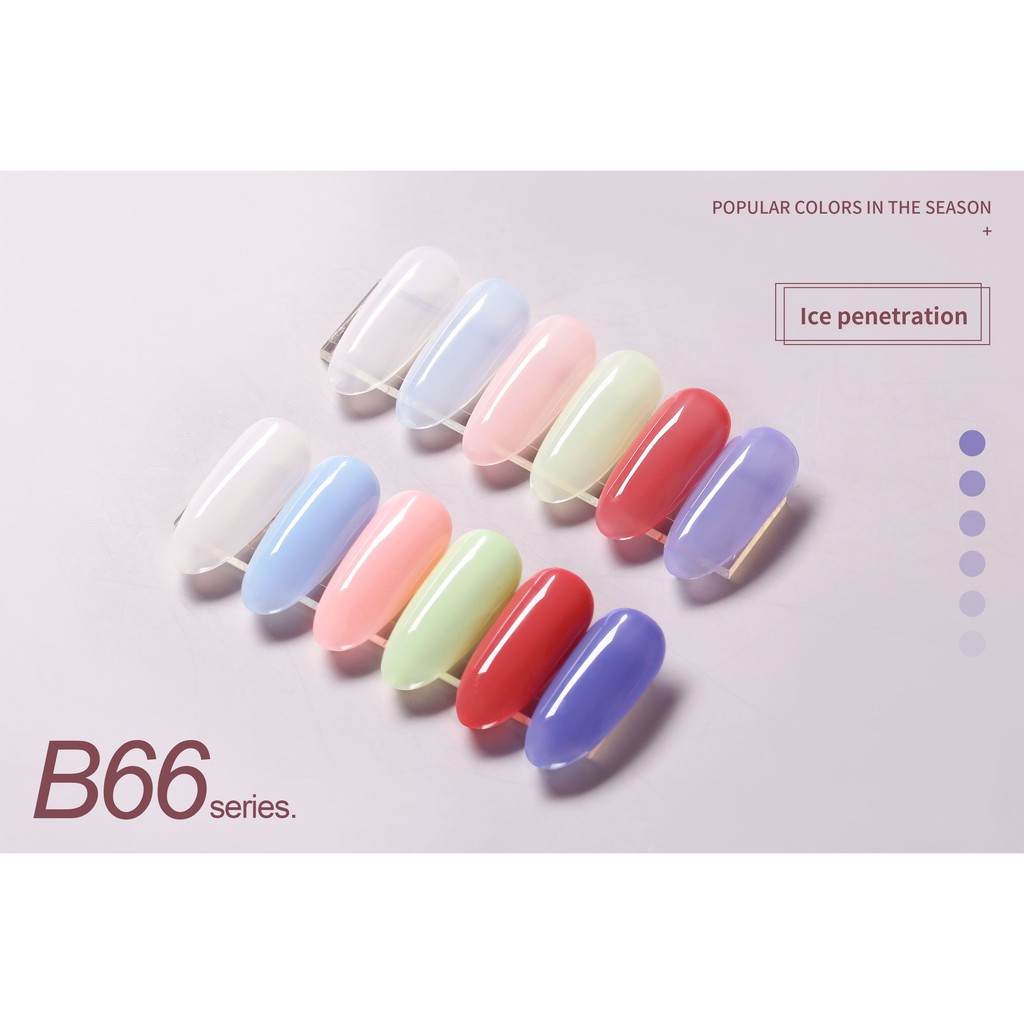 Sơn gel JINJU thạch mã B66 chai 15ml chính hãng