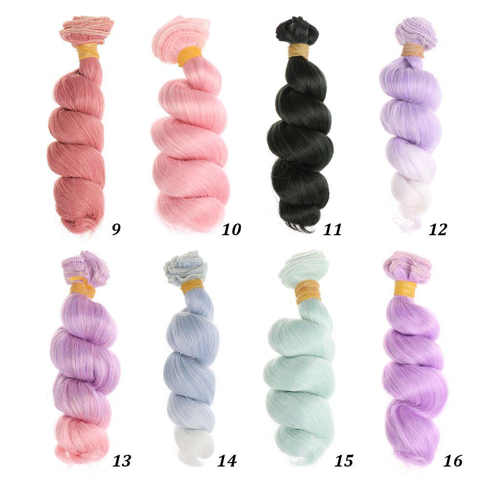 Tóc Giả Mini 15 * 100cm Cho Búp Bê Tỉ Lệ 1 / 6 1 / 4 1 / 3