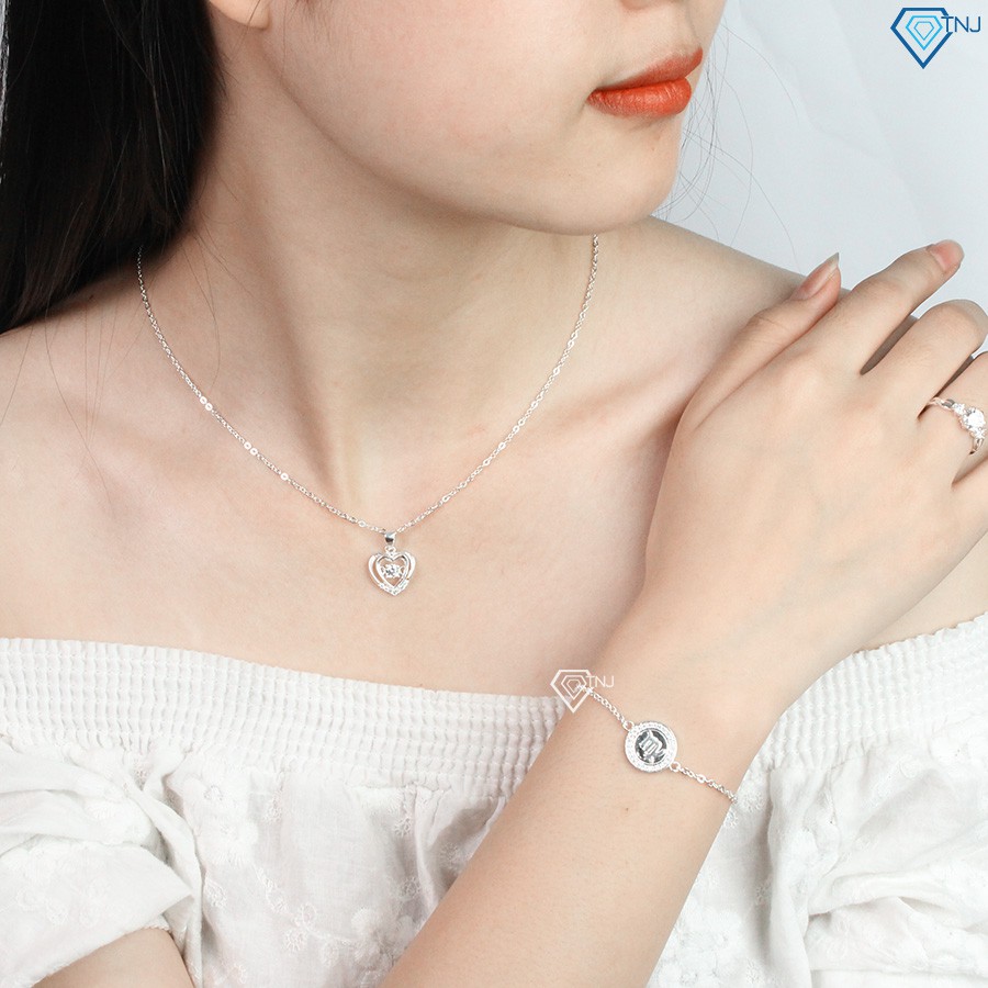 Lắc tay nữ bạc thật cung hoàng đạo Xử Nữ LTN0152 Trang Sức TNJ
