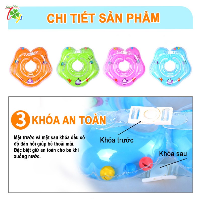 Phao cổ cho bé, phao đỡ Cổ Xinh Xắn Cho Bé Tập Bơi, phao chống lật